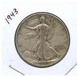 1943 Walking Liberty Silver Half Dollar