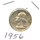 1956 Washington Silver Quarter