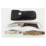 Sharp Lockback Knife plus 2 Others