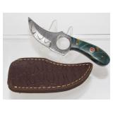 New Damascus Blade Texas Skinner Knife with New