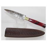 New Damascus Blade Spear Point Knife with New