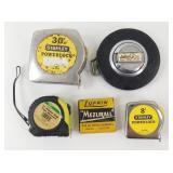 5 Tape Measures - All Nice