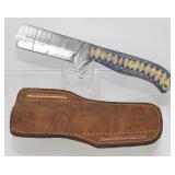New Damascus Blade Bull Cutter Knife with New
