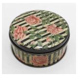 Antique Tindeco Tin - 4ï¿½ Diameter, Stripe and
