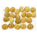 22 U.S. Army Dress Uniform Buttons - Medium