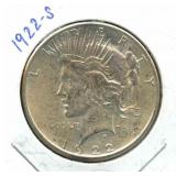 1922-S Peace Silver Dollar