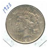 1923 Peace Silver Dollar