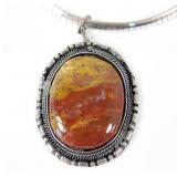 Vintage Sterling Silver 20ï¿½ Omega Necklace w/