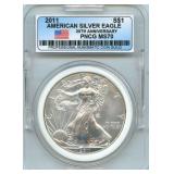 2011 MS-70 (Perfect) Silver Eagle
