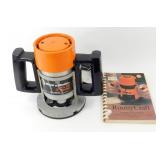 1-1/2 HP Black & Decker Router and Book