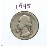 1945 Washington Silver Quarter