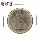 1875-S Seated Liberty Half Dollar
