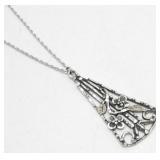 Vintage Sterling Silver Necklace - 5.99 grams,