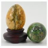* 2 Rock Decorative Eggs