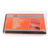 46-pc 1/4" Socket Set - New