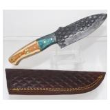 New Dragon Scale Drop Point Knife with New