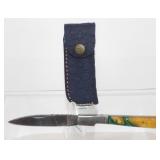 New Damascus Blade Folding Pocket Knife with