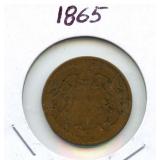1865 Two Cent Piece