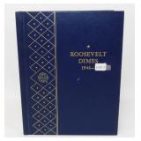 Roosevelt Dime Collection in Book with 81