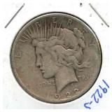 1922-S Peace Silver Dollar