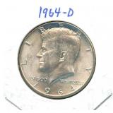 1964-D Kennedy Silver Half Dollar