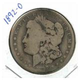 1892-O Morgan Silver Dollar