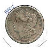 1921-S Morgan Silver Dollar