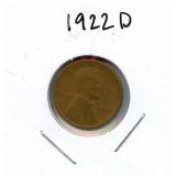 1922-D Lincoln Wheat Cent - Key Date