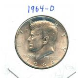 1964-D Kennedy Silver Half Dollar