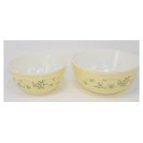 * 2 Pyrex Bowls