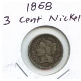 1868 3 Cent Nickel