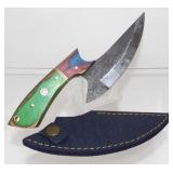New Damascus Blade Skinning Knife with New