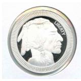 Buffalo Rimmed Design 1 oz .999 Fine Silver Round