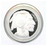 Buffalo Rimmed Design 1 oz .999 Fine Silver Round