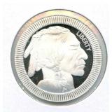 Buffalo Rimmed Design 1 oz .999 Fine Silver Round