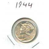 1944 Mercury Silver Dime