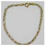 Wrapped Sterling Silver Herringbone Chain