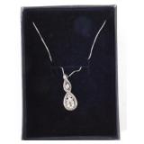 Sterling Silver Pendant Box Chain Necklace