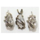 Sterling Silver Earring Pendant Set