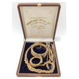 Vintage Pacific Pearl Co. Tokyo Japan Jewelry Set