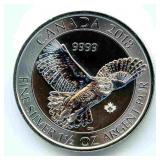 2018 Canada Silver $8 Snow Owl - 1.5 oz .9999