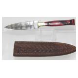 New Damascus Blade Spear Point Knife with New