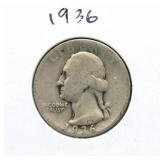 1936 Washington Silver Quarter