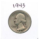 1943 Washington Silver Quarter