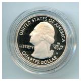 2017-S ATB Silver Proof Quarter - Ozark Riverways