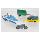 (3) Vintage Matchbox Trailers with an Extra