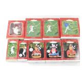 * 9 Vintage Hallmark Keepsake Ornaments -