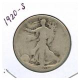 1920-S Walking Liberty Silver Half Dollar