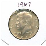 1967 Kennedy Silver Half Dollar - 40% Silver