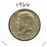 1966 Kennedy Silver Half Dollar - 40% Silver
